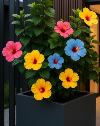 Plant met bloemen