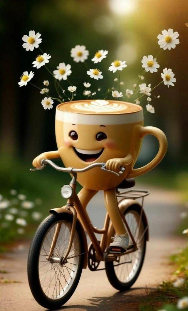 Vrolijke capuccino.…